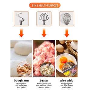 Operación manual Máquinas de pasteles multifuncionales Procesadores de alimentos Soporte profesional Batidora de alimentos - Product Image 4