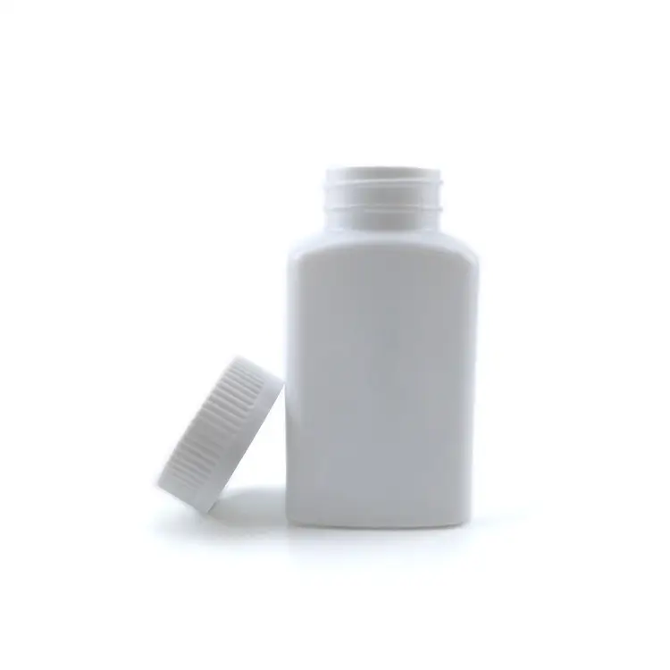 50ml HDPE Bouteille de médecine en plastique blanc Pilule médicale Bouteille de capsule en plastique Bouteille