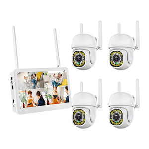 4CH 1080P Wifi Pantalla de video inteligente NVR Kits DE SEGURIDAD Cámaras de red CCTV Pantalla Monitores Gran angular CMOS Sensor Micrófono incorporado - Product Image 1