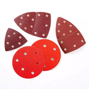 Çok delik 5 inç 125mm lateks destek PSA zımpara disk taşlama ahşap mobilya yuvarlak aşındırıcı zımpara disk - Product Image 1