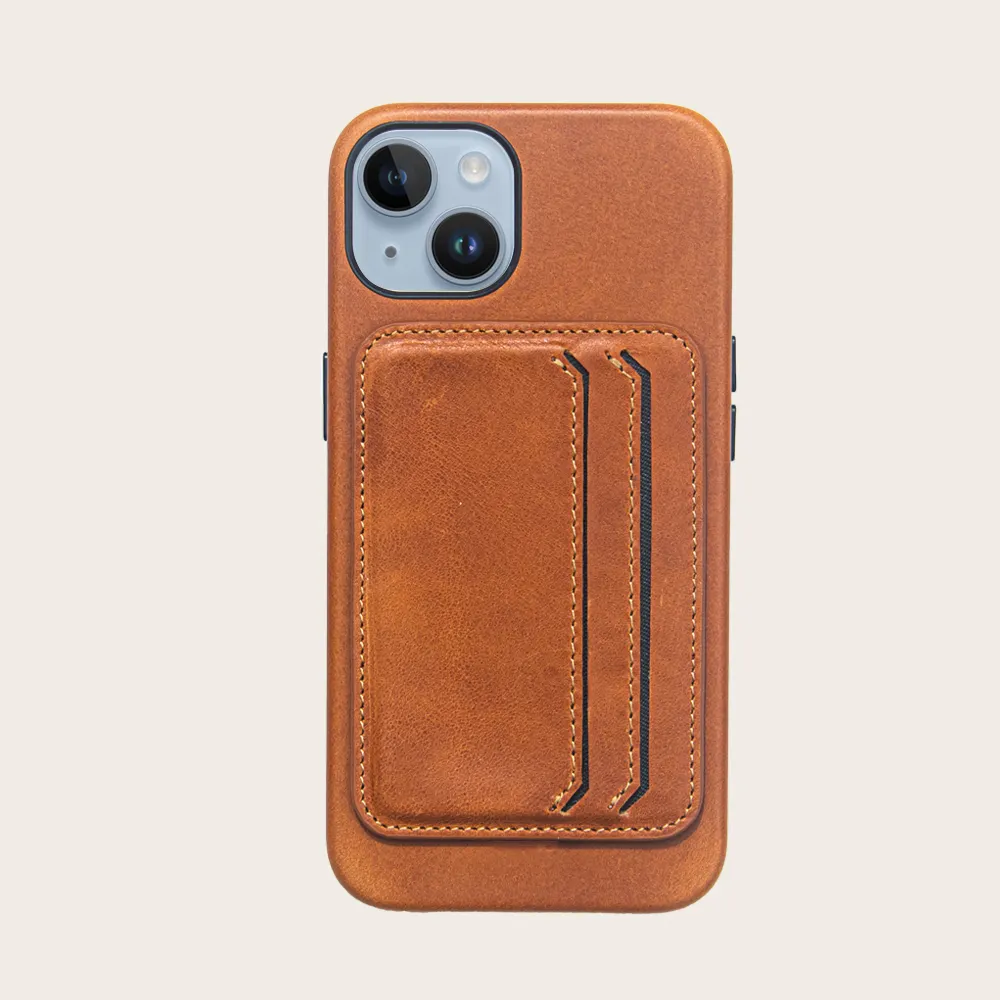 Пользовательский минималистичный Магнитный кошелек для кредитных карт для мобильного телефона кожаный держатель для карт кошелек для мужчин