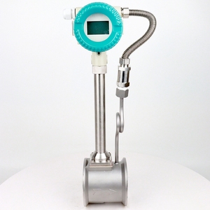 Medidor de fluxo de gás de vórtice térmico integrado, gás de compensação de pressão, medidor de fluxo de vapor de calor para gás de vórtice tipo inserção