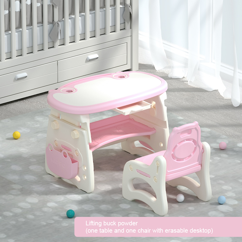 Tables et chaises modèle élévateur amélioré rose