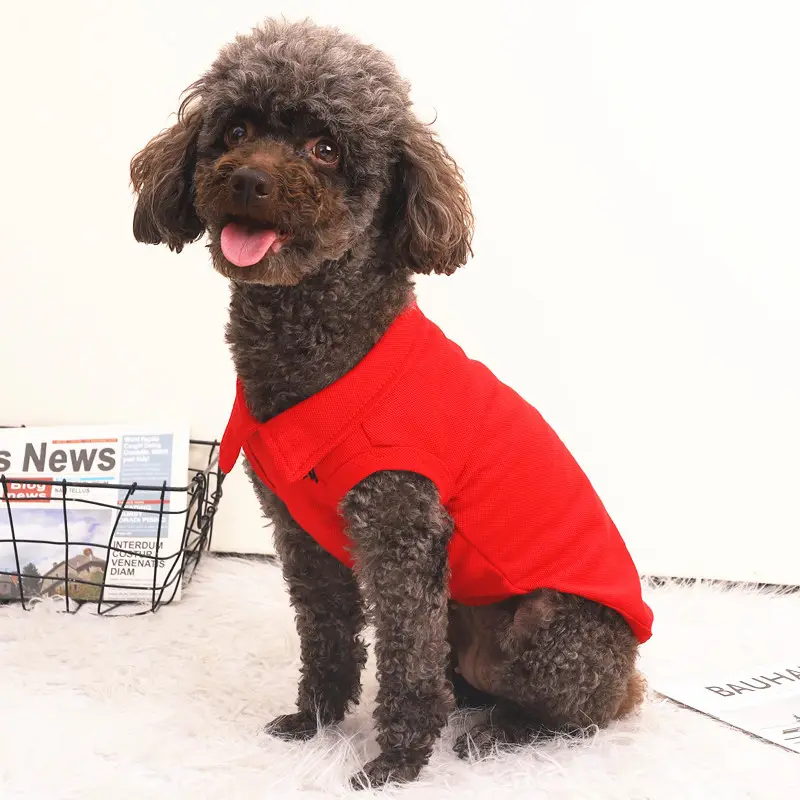 Atacado Barato Cool Versão Fake-Collar Polo Dog Shirt Verão Pet Roupas Dog Clothes Para Cães Pequenos