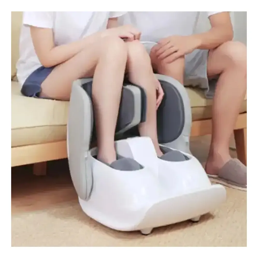 Augmente le flux sanguin compression de la pression d'air circulatoire ems jambe pieds thérapie vibrant shiatsu mollet pied masseur machine avec chaleur