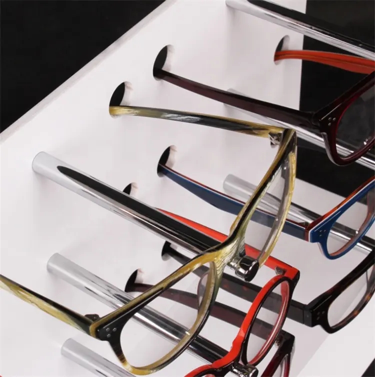 Marco de gafas pantalla estante gafas varilla de soporte de mesa de estante de exhibición