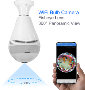 Cámara de seguridad inalámbrica con wifi, Bombilla panorámica de 360 grados con alarma de detección de movimiento, 2MP, 3MP, venta al por mayor de fábrica - Product Image 3