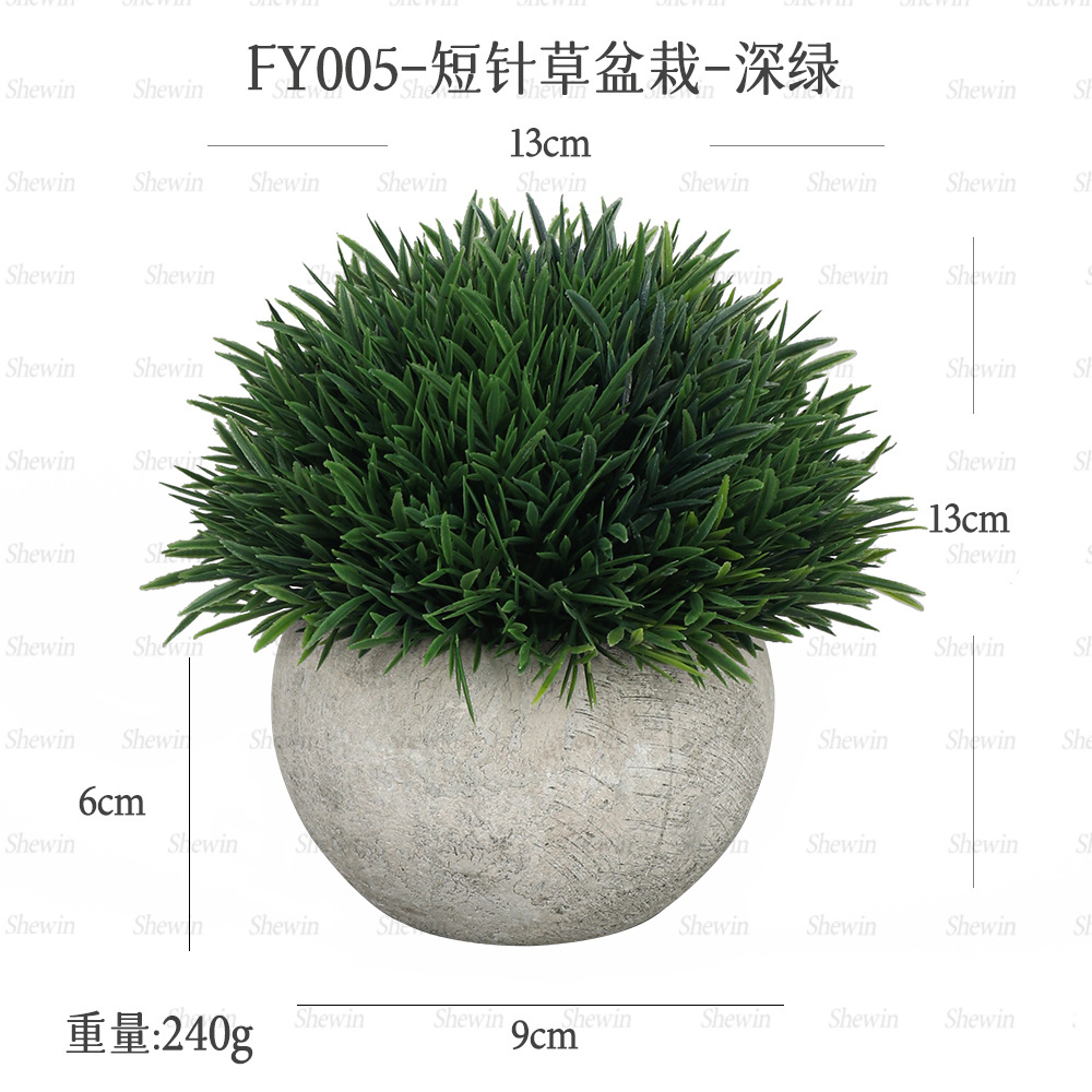 Short Needle Grass Pulp Pot (verde oscuro)