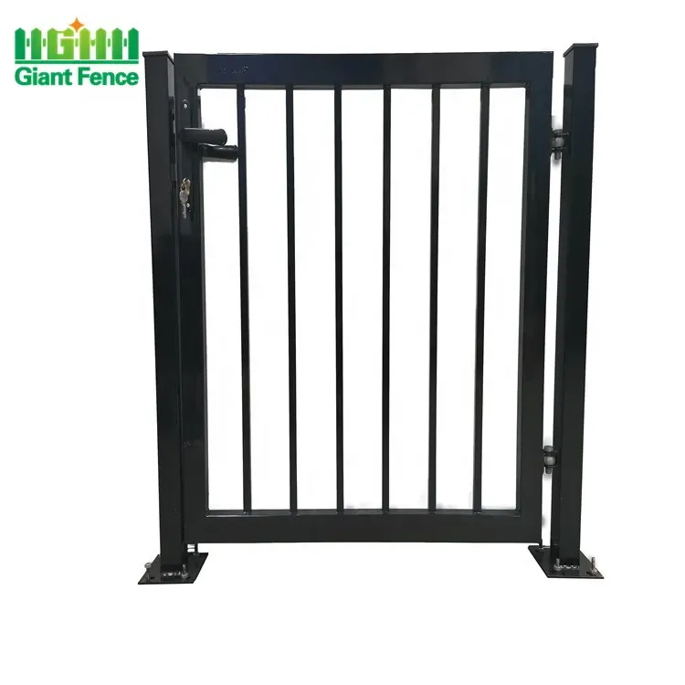 Powder Coated Outdoor Security Fence Panels Welded Metal Garden Gate with Easy Assembly PVC & Aluminum Finish