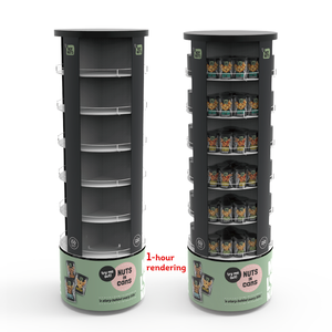 Bevis tùy chỉnh xoay hiển thị Kệ Snack hiển thị đứng bán lẻ Snack hiển thị đứng cho cửa hàng - Product Image 1