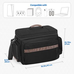 Large Multiple <strong>Custom</strong> Travel Protective Gaming Accessories <strong>Controller</strong> Game Console Bag for PS5 With Laptop Compartment - Product Image 2