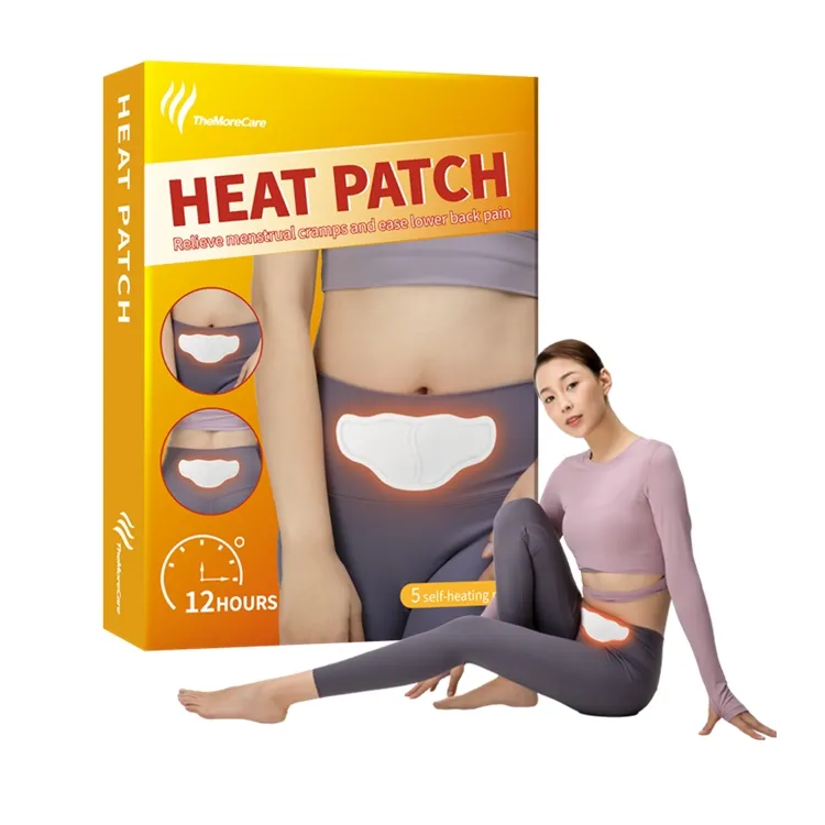 Vente en gros de patchs médicaux de thérapie par la chaleur chauds instantanés activés par l'air CE(MDR) patch chauffant pour le soulagement de la douleur menstruelle