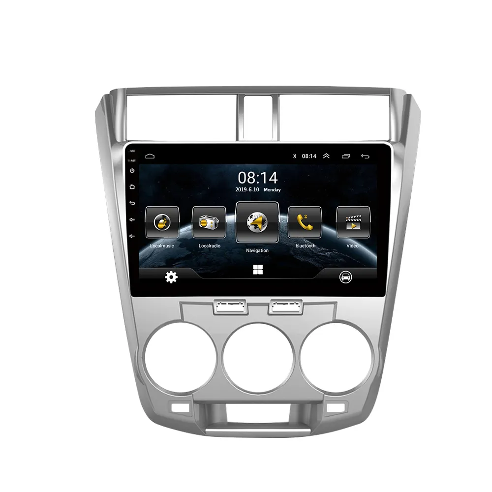 Android 10.1 "Touch screen Rádio Do Carro Para Honda CITY 2008 2011 2012 2013 2014 2015 2016 2 Din GPS unidade Principal Jogador multimídia