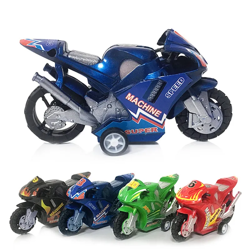 Carro de plástico de brinquedo para crianças, decoração, veículo para coleção off-road, modelo de escritório, brinquedo, fundição, motocicleta, simulação