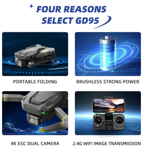 Wholesale with Drone Kit GD95 RC 3D Stunt <strong>RTF</strong> 2.4G Medium Size Quadcopter Dron 4K HD with GPS System <strong>Camera</strong> for Beginner Drone - Product Image 3