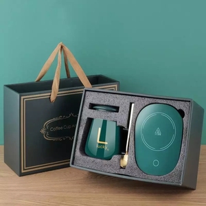 カスタム電気USB自己発熱パッドカップギフトセットボックスマグスマートティーコーヒーマグカップウォーマーセットギフト用 - Product Image 5