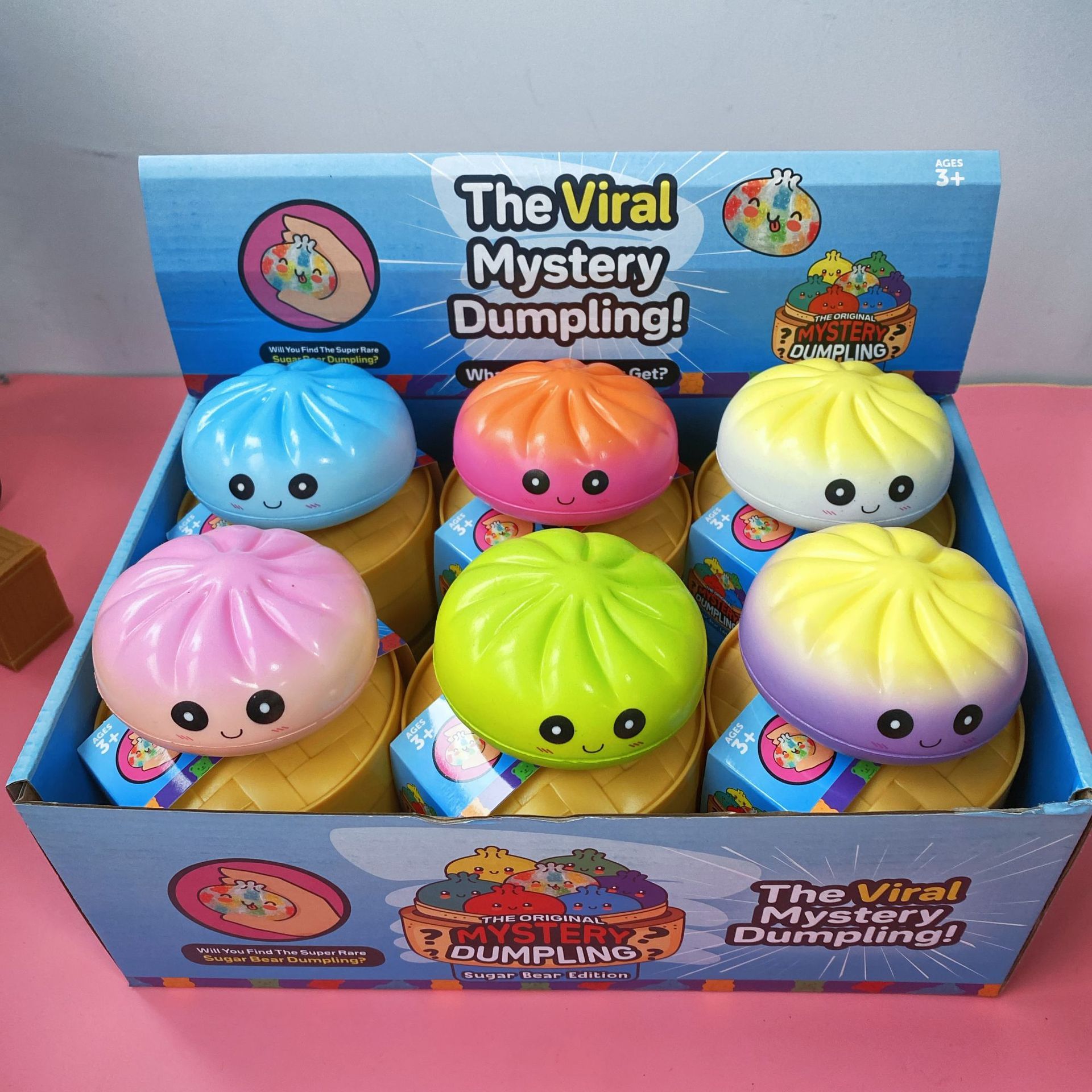 Pu slow rebound color-steamed stuffed bun display box