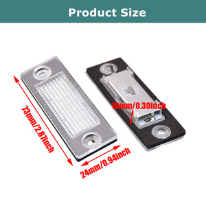 VW Golf için LED plaka aydınlatma ışığı artı MK5 Jetta MK3/MK5 Passat kombi/varyant 3BG/B5.5 Touran synskoda Skoda Superb Octavia MK1 - Product Image 3