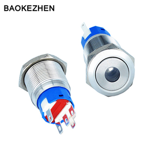 Baokezhen ip67 interruttore di pulsante del metallo con 3V led impermeabile con momentaneo/agganciato funzione - Product Image 3