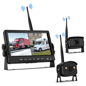 Monitor de cámara de visión trasera para camión, transmisor inalámbrico de respaldo de 2,4 ghz, sistema de cámara para autobús, semirremolque, 7, 9 y 10 pulgadas - Product Image 5