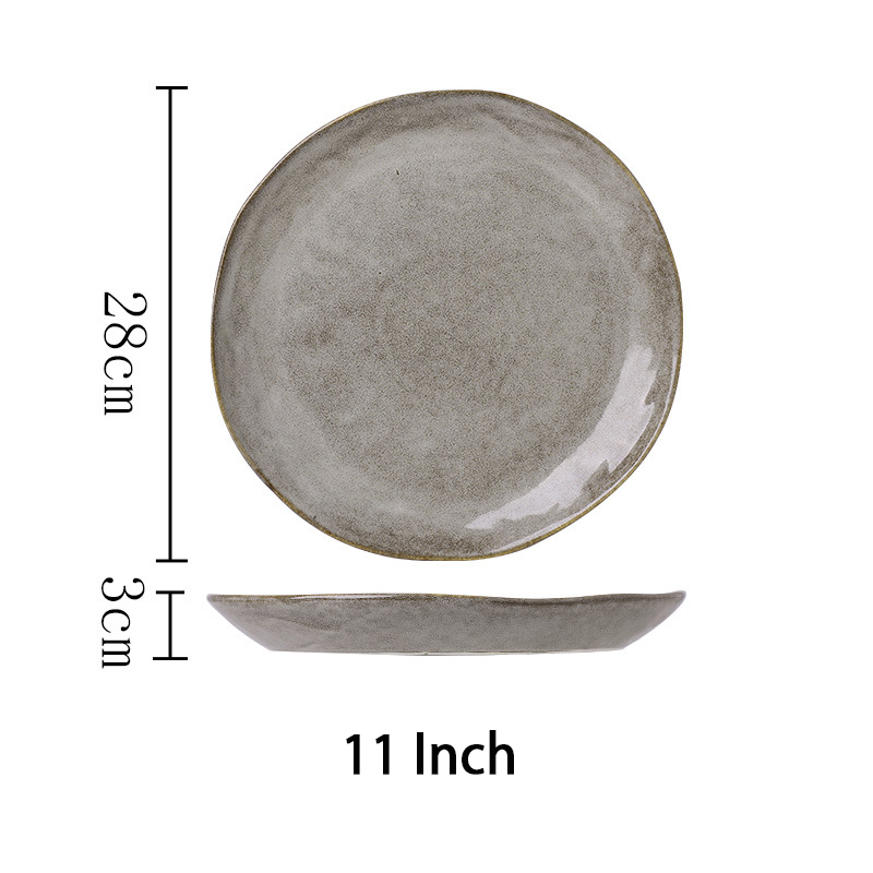 Assiette vintage de 11 pouces
