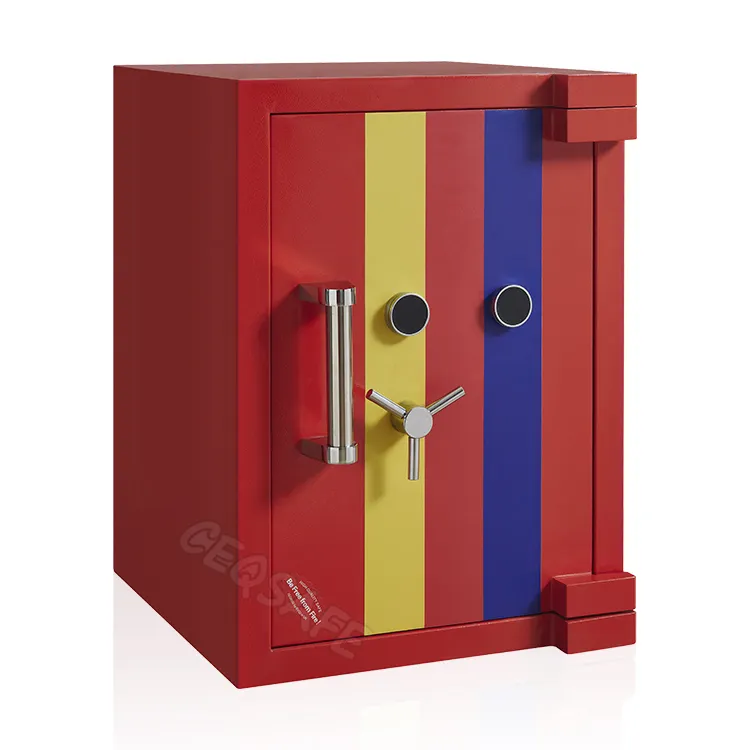 CEQSAFE-cajas de almacenamiento de seguridad para el hogar, gabinete a prueba de fuego, resistente a documentos, acero, estructura de Metal a prueba de fuego, recubrimiento de seguridad