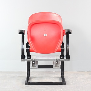 Stunity toptan futbol stadyumu vip skai suni deri koltuk katlanır bleachers için sırt desteği ile - Product Image 4