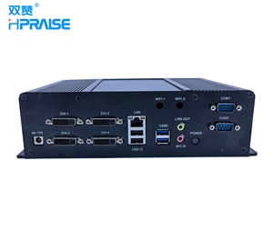 Soporte para cuatro pantallas DVI, AMD 4600M, Quad Core, CPU integrada, ordenador industrial - Product Image 5