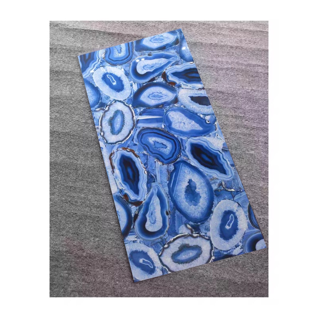 Agate bleu océan