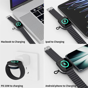 Mini Portable Magnetic Wireless Charger for <strong>Apple</strong> Watch 9 8 7 6 5 <strong>4</strong> <strong>SE</strong> 3 USB C Charging for IWatch Type-C Travel Watch Chargers - Product Image 5