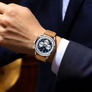 POEDAGAR 921 luxury China da uomo orologio al quarzo ultimo cinturino in pelle luminoso Multi funzione carattere business watch design - Product Image 6