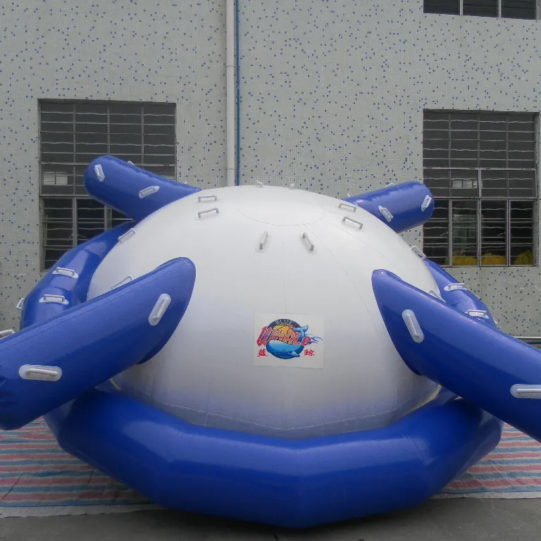 Ufo inflável do parque do verão, balão inflável do ufo da pessoa do parque do verão com design personalizado