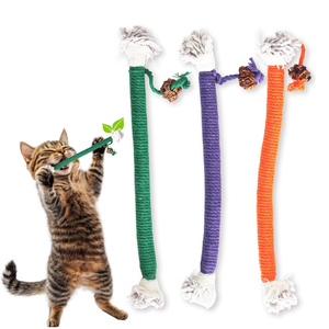 Juguete interactivo de hierba gatera resistente a mordeduras para gatitos, juguetes para masticar gatos, cuerdas de sisal para limpieza de dientes - Product Image 1