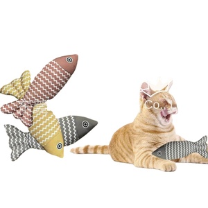 Eco-Friendly Linen Cat Toy in Mint Fish Simulation Molar Bite Wholesale for Daily <strong>Use</strong> Pet Cats Available for Manufacturers - Product Image 4