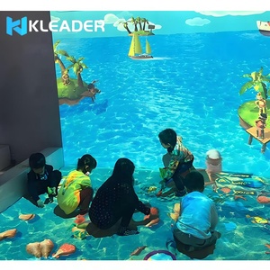交互式投影仪游戏沉浸式3D Ar 4k全息图投影室内多合一虚拟儿童地板和墙壁游戏