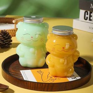 350ml cấp thực phẩm Pet gấu hình dạng màn hình in chai nước giải khát cho trà Soda năng lượng đồ uống & bia - Product Image 4