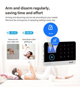WiFi GSM Sistema de alarma Controlador de alarma 2,4 "TFT LCD Pantalla táctil Sistema de seguridad para el hogar inalámbrico - Product Image 4