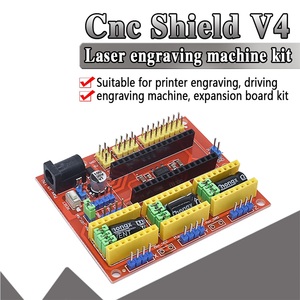 <strong>CNC</strong> <strong>Shield</strong> <strong>V3</strong> V4 Engraving Machine Compatible With Nano 3.0 / A4988 Driver Expansion Board Module for the 3D Printer Diy Kit