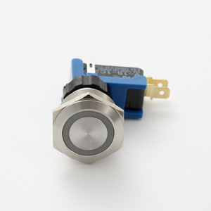ELEWIND 19mm 15A LARGE Current/Big Current Ring Light Push Button <strong>Switch</strong> PM191-Q-<strong>11E</strong> - Product Image 1