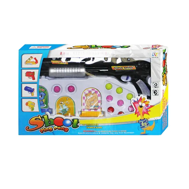 Sprayed Kids Fun Toy Paint Ball Guns for Sale with Targets& Plastic Ping Pong Balls