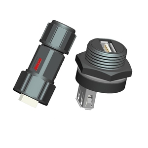 Jnicon USB 3.0 2.0อะแดปเตอร์แจ็คแผง Type-C คู่ซ็อกเก็ตปลั๊กตัวผู้-ตัวเมีย IP67กันน้ำ - Product Image 5