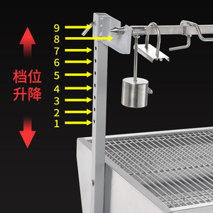 自动旋转烤羊腿炉烤羊炉烤羊炉架不锈钢鸡炉 - Product Image 3