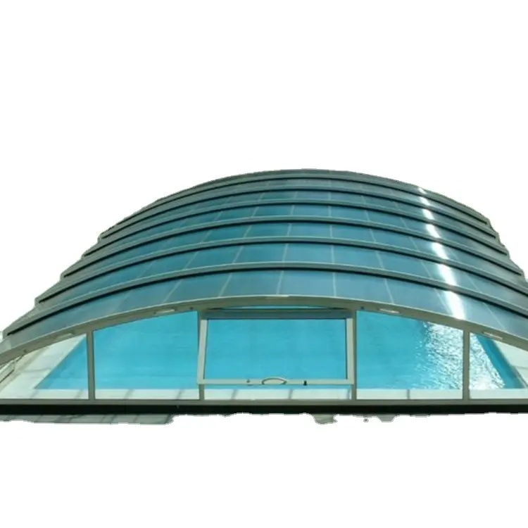 Couvertures de piscine électriques rétractables en aluminium Couvertures automatiques de piscine
