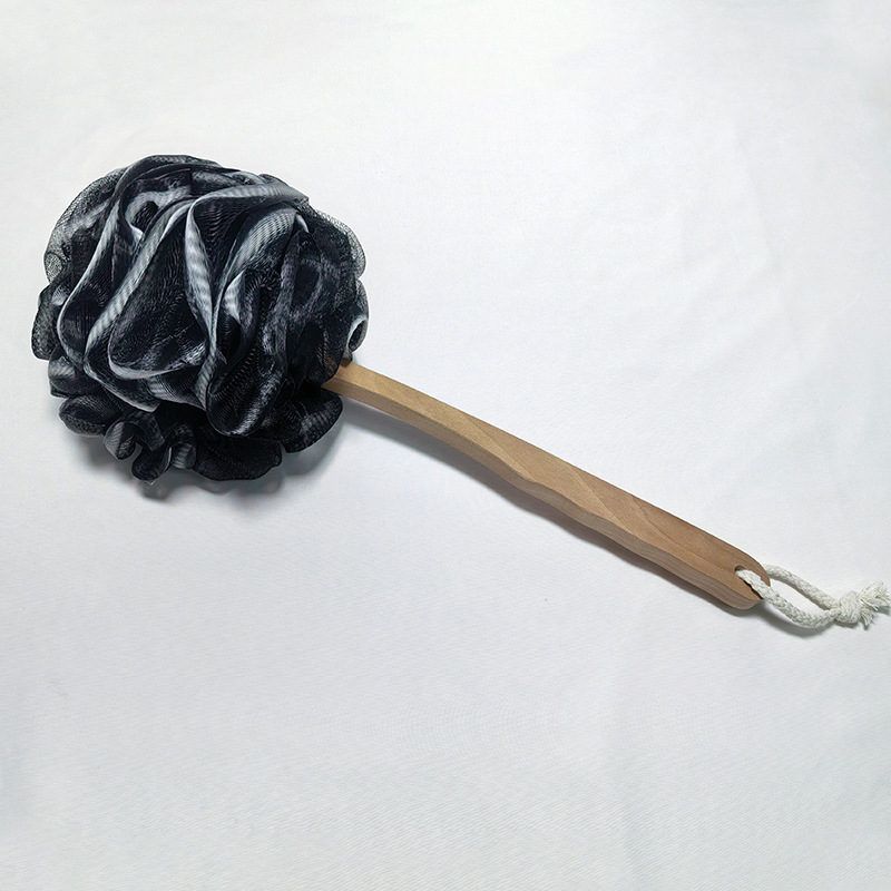 Brosses de bain noires et blanches (emballées séparément dans un sac OPP)