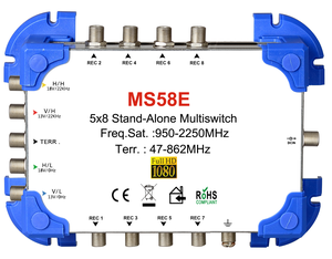 5 in <strong>16</strong> Output 24 Output <strong>Diseqc</strong> 2.0 Satellite Signal Multiswitch - Product Image 2