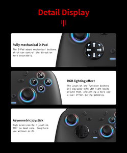 Mini Controller di gioco Bluetooth motore di vibrazione lineare pulsante Smart TV Box compatibile Gamepad per Switch/PC/P3/Android/iOS - Product Image 6