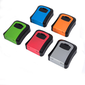 迷你壁挂组合盒4数字密码箱带钥匙锁保险箱塑料铝合金 - Product Image 4