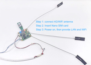 Piccolo 4G modulo di bordo WiFi con LAN USB TTL Mini LTE 300 Wireless Mbps Router Modem PCBA Plug and Play al comando BF21 - Product Image 3