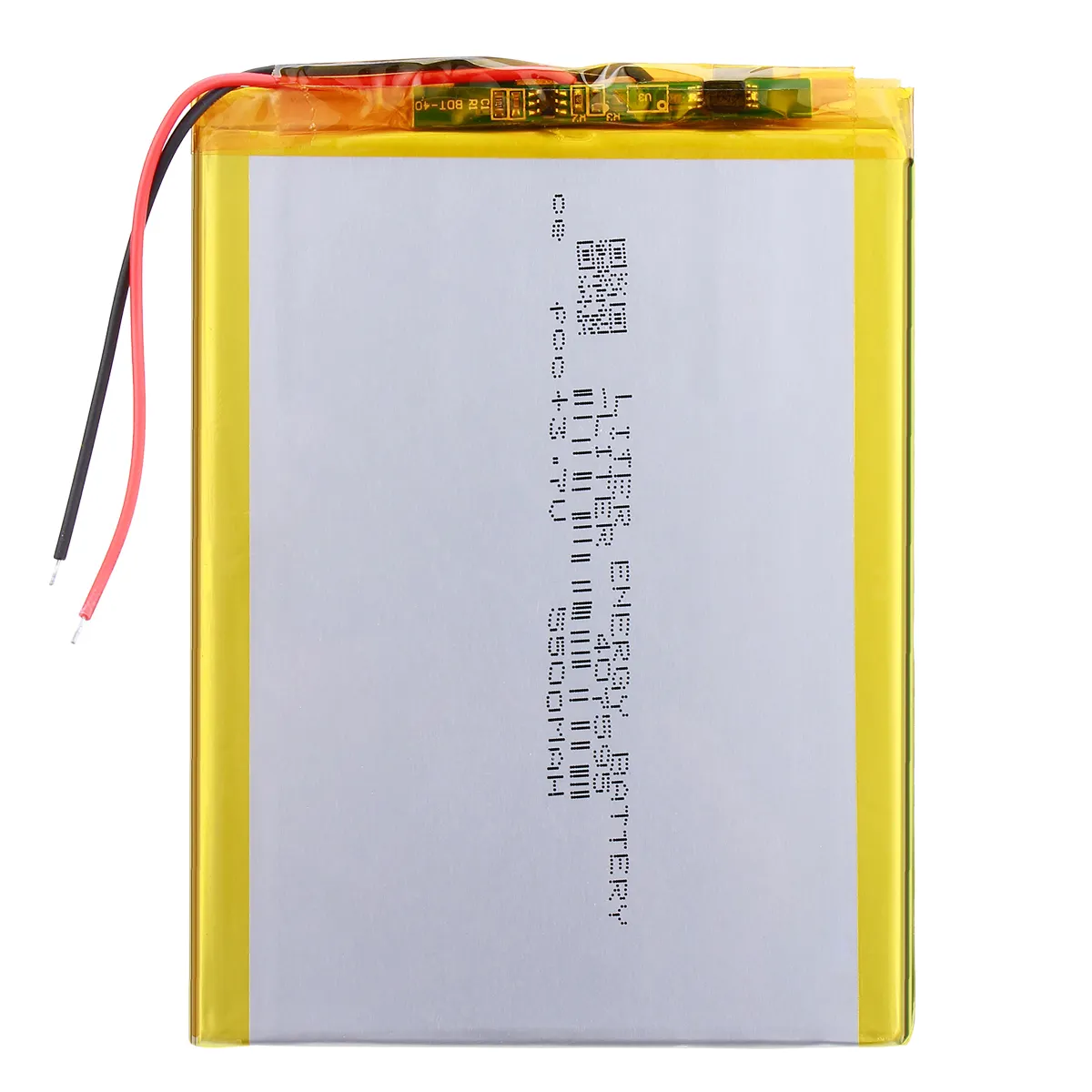 Bateria li-po recarregável, 3.7 v 407595 5500mah fábrica de alta qualidade bateria de polímero de lítio recarregável