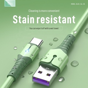 JOKO 2025新到货液体快速充电USB数据线兼容Micro/8Pin/Type-C，适用于电脑和耳机 - Product Image 5